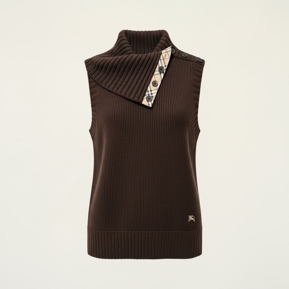 Burberry London Wool Sleeveless Sweater Vest